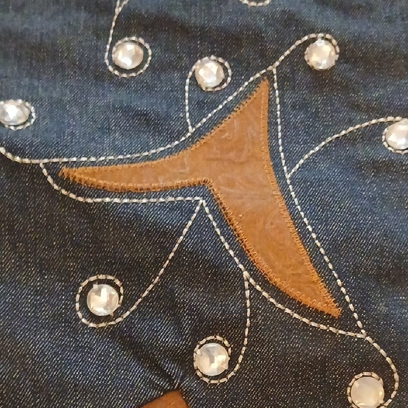 Embroidered Cowboy Boot Stocking - Picture 2 of 6